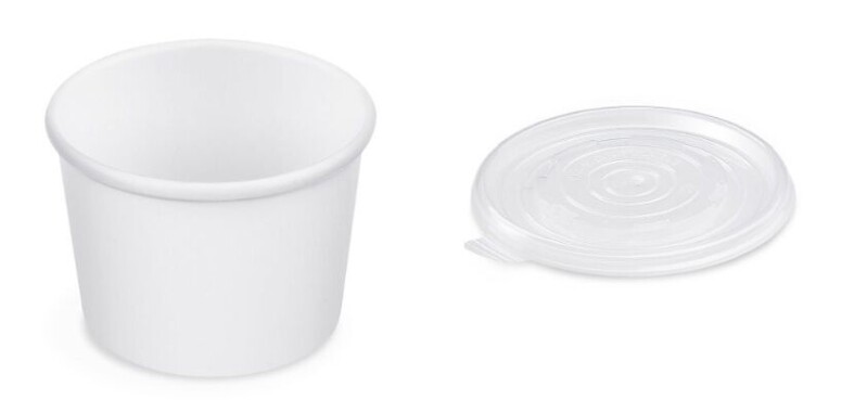 Kelímky papírové s víkem 750 ml - set 10 ks